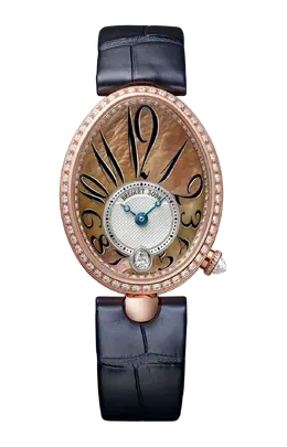 Часы Breguet Reine de naples из розового золота с бриллиантами 36,50 х 28,50 мм 8918br/5t/964/d00d3l