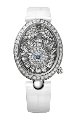 Часы Breguet Ladies' reine de naples из белого золота с бриллиантами 8958bb/65/974/d00d