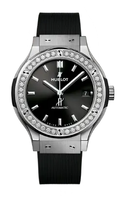 Часы Hublot Сlassic fusion titanium с бриллиантами 565.nx.1470.rx.1204