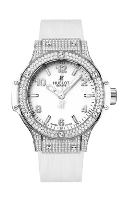 Часы steel white pave' Hublot 361.se.2010.rw.1704