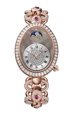 Часы ladies' reine de naples hight jewellery moon pahases Breguet 8909br/8t/j29/dddr