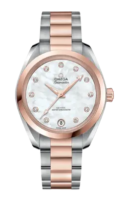 Часы seamaster aqua terra 150m co axial master chronometer 34 мм Omega 220.20.34.20.55.001