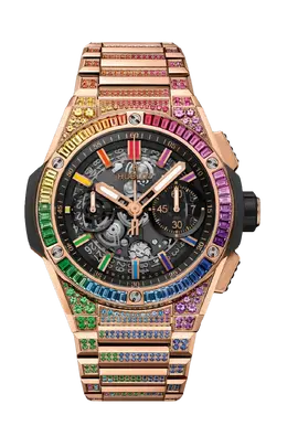 Часы big bang integrated king gold rainbow 42 мм Hublot 451.ox.1180.ox.3999