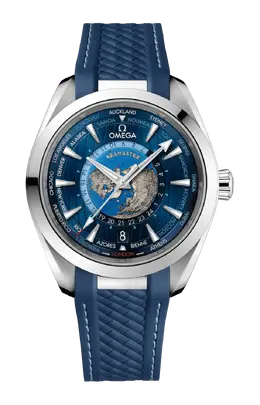 Часы seamaster aqua terra 150m co axial master chronometer gmt worldtimer 43 мм Omega 220.12.43.22.03.001