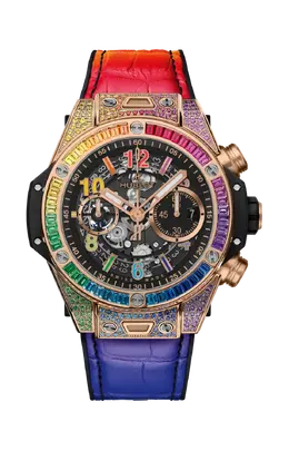 Часы big bang unico king gold rainbow 44 мм Hublot 421.ox.1118.lr.0999
