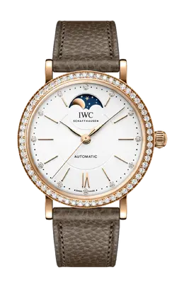 Часы IWC Portofino с розовым золотом и бриллиантами 37 мм iw659602