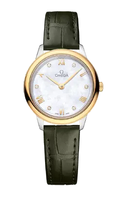 Часы Omega De ville prestige quartz с желтым золотом 27,5 мм 434.23.28.60.55.001
