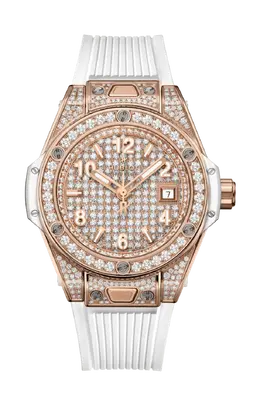 Часы Hublot Big bang one click king из белого золота 33 мм 485.oe.9000.rw.1604