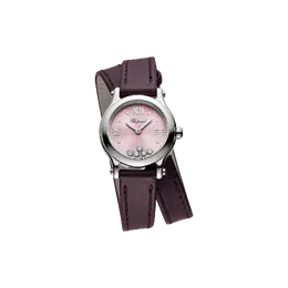 Часы Chopard Happy Sport - 25 мм, кварц, lucent steel, бриллианты 278620-3004