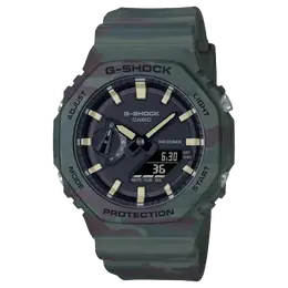Часы Casio унисекс, Подарочная коробка с камуфляжем. gae-2100we-3apr | camouflage gift box