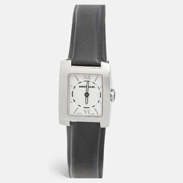Montblanc Profile White Dial Women's Watch with Stainless Steel Case and Black Leather Strap - Model WB4238A1.7