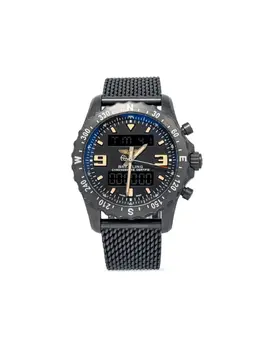 Pre-owned Breitling Chronospace Military 28271639 Black Dial Stainless Steel