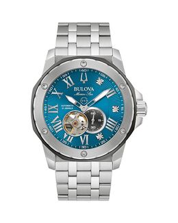 Часы Bulova Marc Anthony Marine Star, 45 мм, синий 4874649 | blue/silver