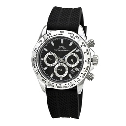 Porsamo Bleu Preston Sport Chronograph Quartz Black Dial Mens Watch 1037APRR