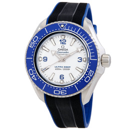 Omega Seamaster Planet Ocean Automatic Chronometer White Dial Mens Watch 21532460011