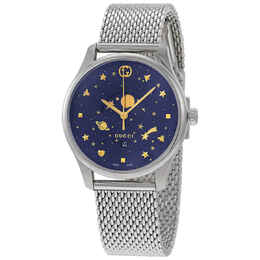 Gucci G-Timeless Blue Motifs Dial Mens Watch ya126328