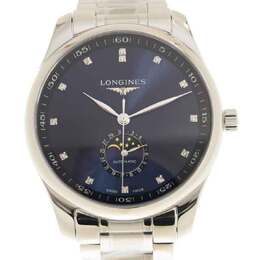 Longines Master Collection Automatic Moon Phase Diamond Unisex Watch l2.919.4.97.6
