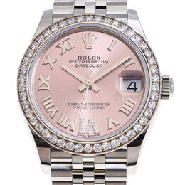 Rolex Datejust 31 Automatic Diamond Pink Dial Ladies Watch Ref. 278384PRDJ