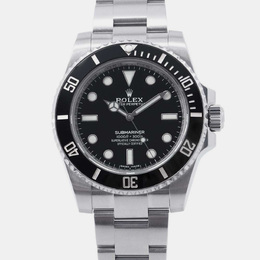 Rolex Black Stainless Steel Submariner Automatic Men's Wristwatch 40 mm Ref.1111113