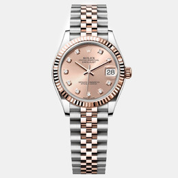 Rolex Datejust Pink Dial Women's Watch 18K Everose Gold, Stainless Steel Case Model: 1110864