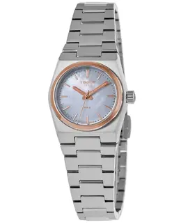 Authentic Tissot PRX Quartz Mother-of-Pearl Dial Two-Tone Steel Watch - Model T137.010.21.111.00