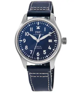 Brand New Authentic IWC Pilot's Mark XX Automatic Blue Dial Men's Watch IW328203