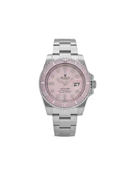 Rolex 2015 Pre-Owned Submariner Date Aftermarket Ref. 28957, Pink Dial/Bezel