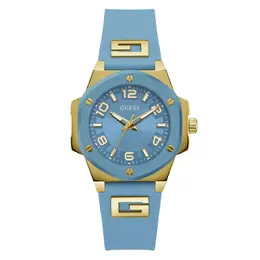 Guess gugw0555l3ac Blue Silicone Watch