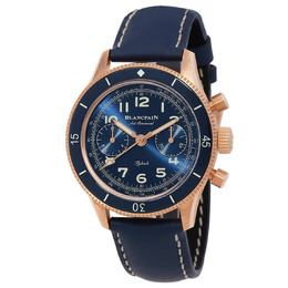 Blancpain Air Command Flyback Blue Dial Unisex Watch AC03-36B40-63A