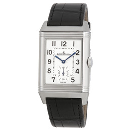 Pre-owned Jaeger-LeCoultre Reverso Classic Duoface Silver Dial Mens Watch Q3848420