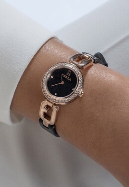 Часы QUARTZ ANALOG ARCO CHAIN Furla, цвет black fu151m05h-q11 | black