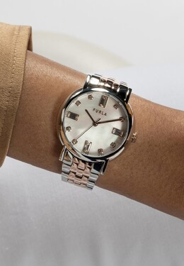 Часы QUARTZ ANALOG EASY SHAPE Furla, цвет rose gold tone fu151m05j-f12 | rose gold tone