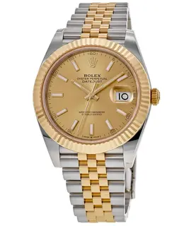 Rolex Datejust 41mm M126333-0010 Men's Watch Champagne Dial