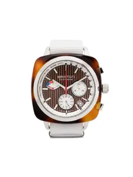 Briston Clubmaster Regatta 42mm Tortoiseshell Quartz Watch (Model: 28391718)