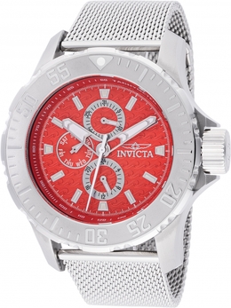 Invicta 48013 Vintage Quartz Men's Watch Red Dial
