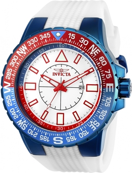 Invicta Aviator Quartz White Dial Mens Watch 23997