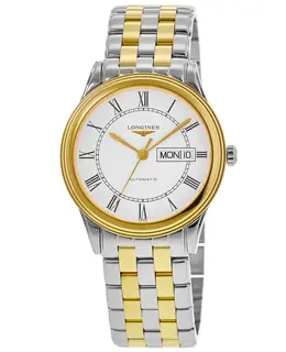 Longines Flagship Automatic White Dial Two Tone Men's Watch l4.899.3.21.7