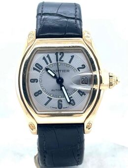Pre-owned Cartier Roadster Automatic Silver Dial Mens Watch W62005V2