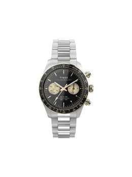 Timex Waterbury Heritage 27360416 - Round Black/Blue Dial Quartz Chronograph