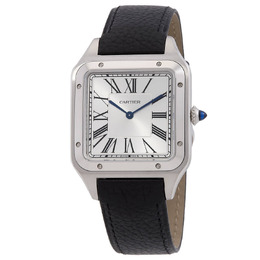 Cartier Santos Dumont XL Mens Silver Dial Watch WSSA0044