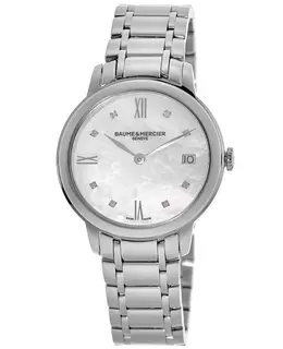 Authentic Baume & Mercier Classima Quartz Watch 10326 Mother of Pearl Dial