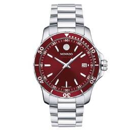 Movado Series 800 Red Dial Sport Watch 2600178