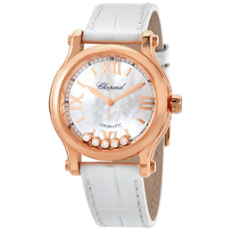 Chopard Happy Sport Automatic Diamond Ladies Watch 274893 5009 wh