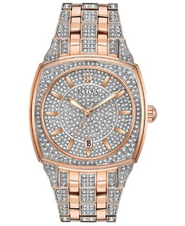 Мужские двухцветные часы-браслет из нержавеющей стали, 40 мм Bulova 6667771 | no color