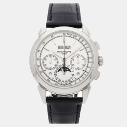 Patek Philippe 5270G-013 Grand Complication Perpetual Calendar Chronograph White Gold Men's Wristwatch