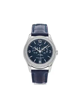 Patek Philippe 2023 Annual Calendar Moon Phase Complications Watch - Model: 23804 (Ref. 23804473) circa 2023, 39mm Navy Blue Mixed Dial, Unworn Automatic Movement with Logo-Embossed Crown & Skeleton Case Back