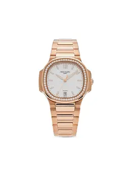Patek Philippe Nautilus 'Tiffany & Co.' Ref. 27198414, 35.2mm Automatic Movement with Sapphire Crystal and Diamond Encrusted Bezel
