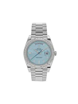 Rolex Day-Date 40mm Ref. 283691, Platinum Round Face Diamond Dial