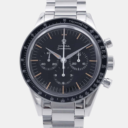 Omega Speedmaster First Omega In Space Men's Watch, Stainless Steel 39.7mm Automatic Chronograph with Moon Watch Complications & Caliber C321 Movement