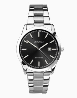Аналоговые мужские часы Sekonda черного цвета 133898763 | black